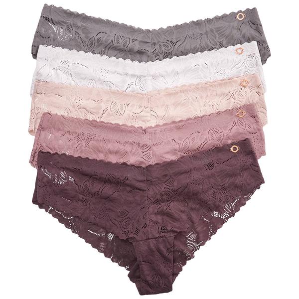 Womens Danskin 5pk. Rose Gold Logo Hipster Panties - DS3778-5PKAB - image 