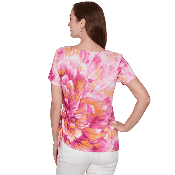 Womens Ruby Rd. Hothouse Florals Watercolor Floral Blouse