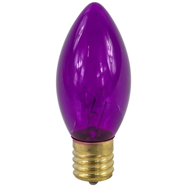 Northlight Seasonal 25pk. Purple C9 Christmas Replacement Bulbs