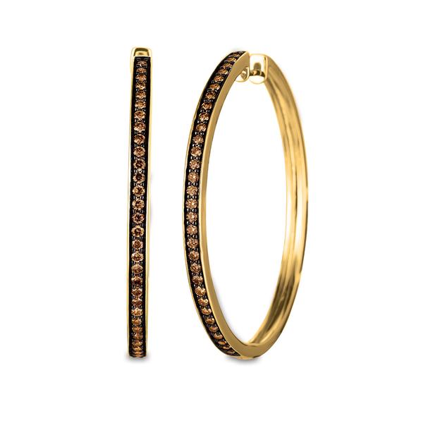 Le Vian Chocolatier(R) Chocolate Diamonds(R) & Honey Gold(tm) Earrings - image 