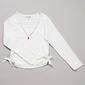 Girls (7-16) Dream Girl Side Cinch Top w/ Strawberry Necklace - image 1