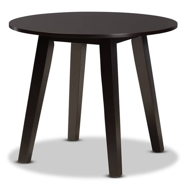 Baxton Studio Derya Modern Grey Fabric Wood 5pc. Dining Set