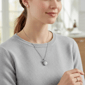 Saffron 5ctw. Moissanite Diamond Bow Pendant Necklace - image 4