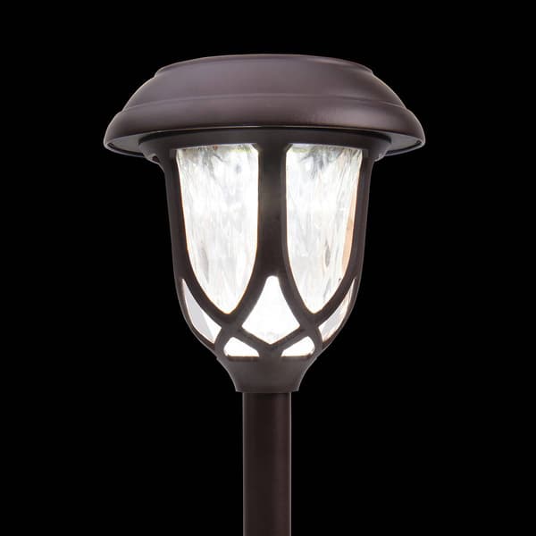 Alpine Solar Brown Pathway LED Lights - Set of 2