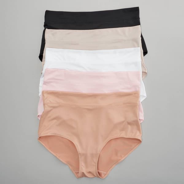 Womens Rene Rofe 5pk. Muffin Top Brief Panties 177515H5-MCWCB - image 