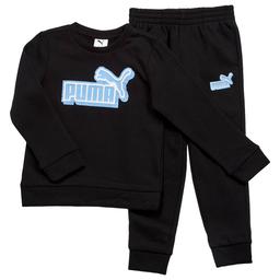 Boys (4-7) Puma(R) Sweatshirt & Joggers Set - Puma Black