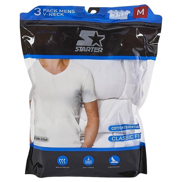 Mens Starter V-Neck Tee Undershirt - image 