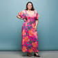 Plus Size 24/7 Comfort Apparel Paisley Cold Shoulder Maxi Dress - image 5
