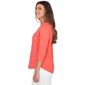 Petite Ruby Rd. Set Sail 3/4 Sleeve Grommet Neck Blouse - image 4