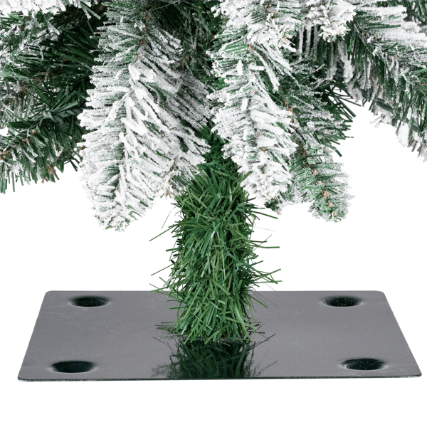Northlight 5ft. Pre-Lit Pencil Flocked Alpine Christmas Tree