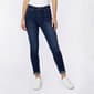 Womens Bleu Denim Roll Cuff Skinny Ankle Jeans - image 2