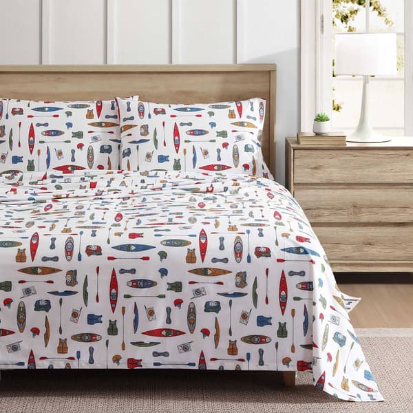 Eddie Bauer Kayak Adventure Cotton Percale Sheet Set