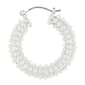 Design Collection Glass Pearl Hoop Earrings - image 2