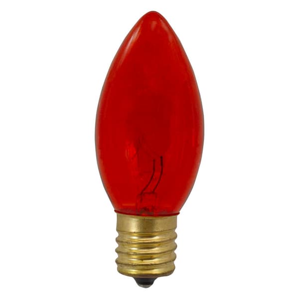 Northlight Seasonal 4pk. C9 Orange Transparent Replacement Bulbs