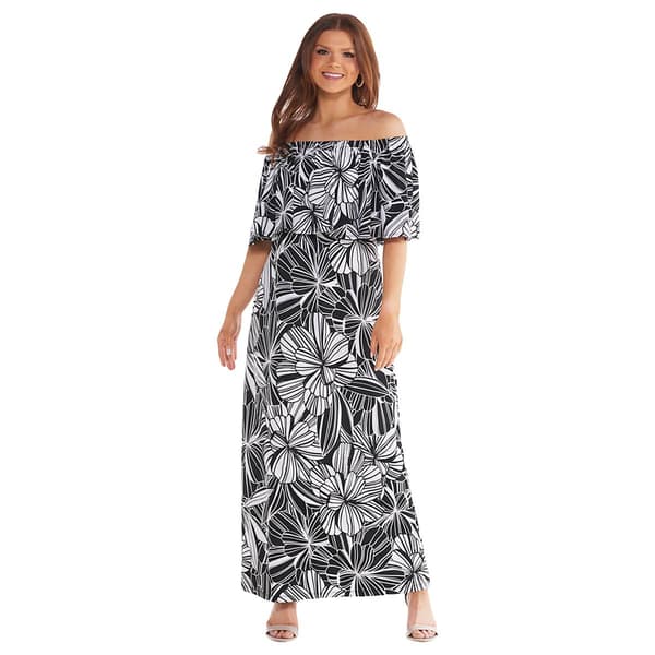 Womens Ellen Weaver Off-The-Shoulder Puff Maxi Dress - image 