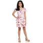 Girls &#40;7-16&#41; Rare Editions Floral Puff Sleeve Ruffle Skirt Dress - image 1