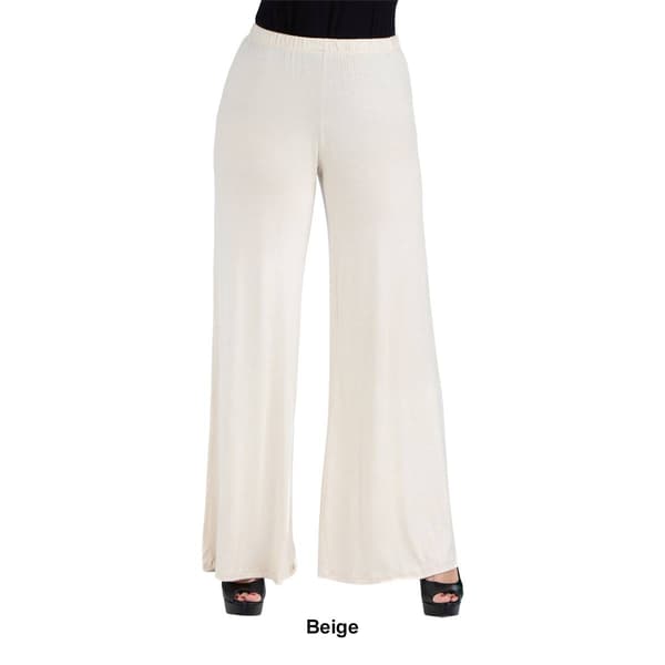 Womens 24/7 Comfort Apparel Womens Comfortable Palazzo Pants