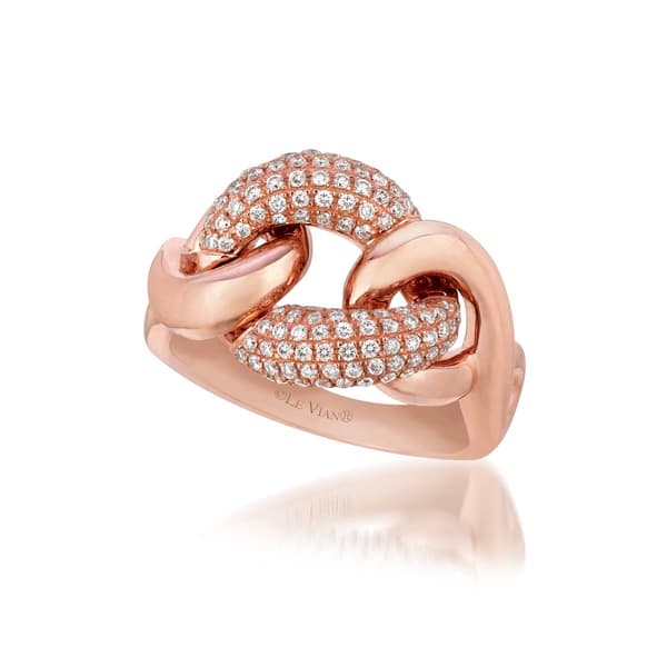 Le Vian&#40;R&#41; 14kt. Strawberry Gold&#40;R&#41; Vanilla Diamonds&#40;R&#41; Ring - image 