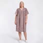 Plus Size Moon to Noon Trapunto Abstract Snap Robe - image 1