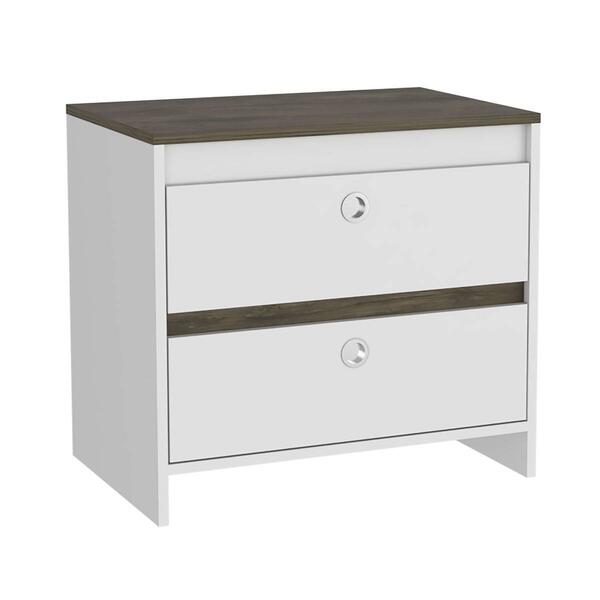 FM FURNITURE Moscow White Nightstand - image 
