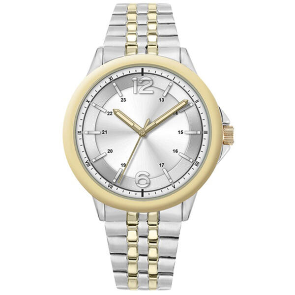 Mens Two-Tone Silver Sunray Dial Watch - 50560S-07-B34 - image 