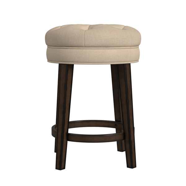 HH2 Home Krauss Stone Backless Swivel Counter Height Stool