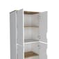 FM FURNITURE Zurich White Double Kitchen Pantry - image 4