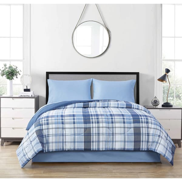 Ashley Cooper™ Henry Plaid Reversible 5pc. Bed in a Bag Boscov's