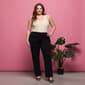 Plus Size 24/7 Comfort Apparel Stretch High Waist Dress Pants - image 2