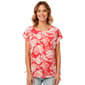 Plus Size French Laundry Short Dolman Sleeve Tropical Blouse - image 2