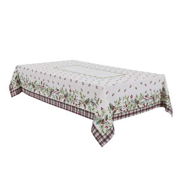 Avanti Holly Plaid Tablecloth