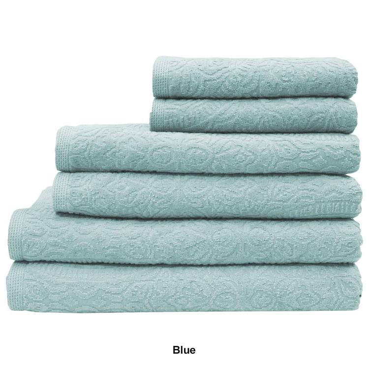 Portofino 6pc. Velour Bath Towel Set