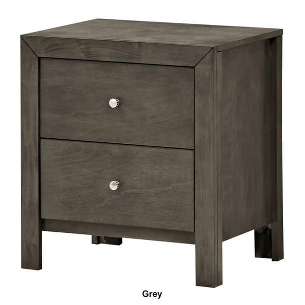 Passion Furniture Burlington 2-Drawer Nightstand