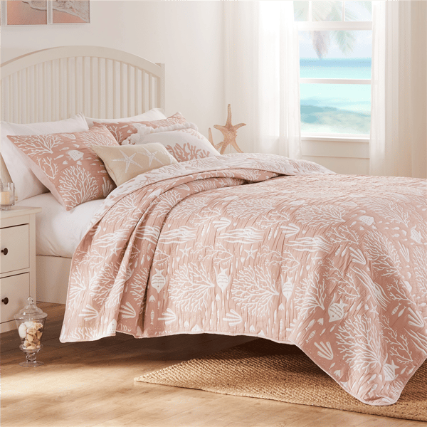 Greenland Home Fashions&#8482; Marina Reversible Coastal Coverlet Set