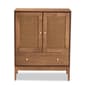 Baxton Studio Ramiel Ash Walnut Finished Wood 1-Drawer Sideboard - image 3