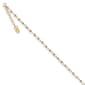Gold Classics(tm) 14kt. Gold Two-Tone Circle Chain 9in. Anklet - image 1
