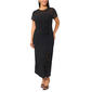 Plus Size MSK Split Sleeve Overlay Ity Gown - image 1