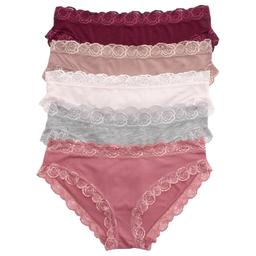 Womens Laura Ashley(R) 5pk. Bikini Panties-LS9743-5PKGC