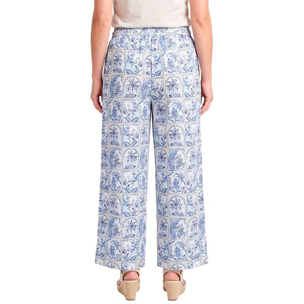 Plus Size Erika Adele Postcard Wide Leg Ankle Pants