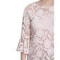 Womens NY Collection 3/4 Flare Sleeve Paisley Mesh Burnout Blouse - image 3