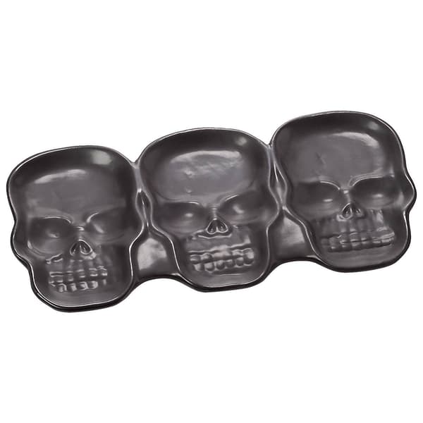 Home Essentials Skull 3 Section Server - image 