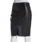 Juniors Joe B Stretch Pleather Midi Pencil Skirt with Front Slit - image 1