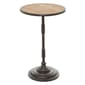 9th & Pike(R) Round Wood And Metal Accent Table - image 1