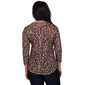 Womens Ruby Rd. Game of Luxe 3/4 Sleeve Cheetah Tee - image 2