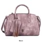 Julia Buxton Whip Stitch Vegan Leather Satchel Bag - image 6