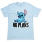 Young Mens Disney Stitch No Plans Short Sleeve Graphic Tee - image 1