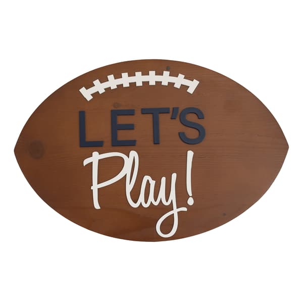 Little Love by NoJo Wood Football Wall Decor - image 