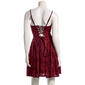 Juniors Emerald Sundae Floral Lace V Waist Skater Dress - image 3