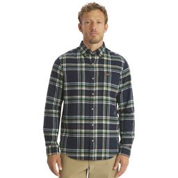 Mens Big & Tall LANDS'' END(R) Campside Flannel Shirt - Angel Blue