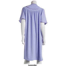 Plus Size Jasmine Rose 42" Blister Knit Trapunto Snap Robe
